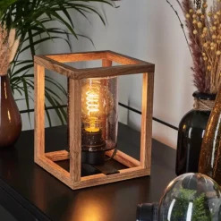 Lampe de table Brugg Écru, Noir, 1 lumière