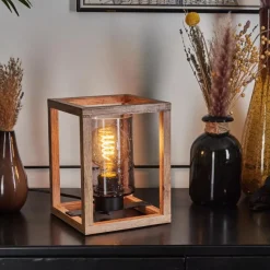 Lampe de table Brugg Écru, Noir, 1 lumière