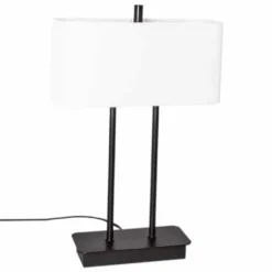 Lampe de table By Rydens Luton Noir, 2 lumières