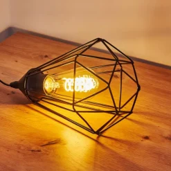 Lampe de table Cenova Noir, 1 lumière