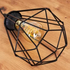 Lampe de table Cenova Noir, 1 lumière