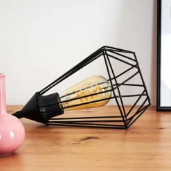 Lampe de table Cenova Noir, 1 lumière