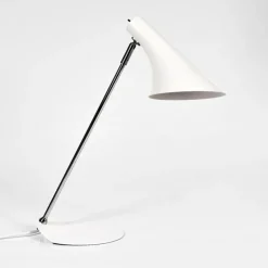 Lampe de table Corralcay Chrome, Blanc, 1 lumière