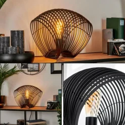 Lampe de table Corvallis Noir, 1 lumière