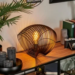 Lampe de table Corvallis Noir, 1 lumière