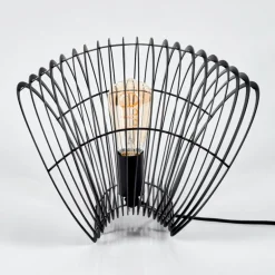 Lampe de table Corvallis Noir, 1 lumière