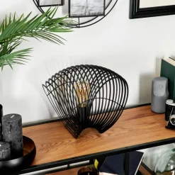 Lampe de table Corvallis Noir, 1 lumière