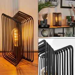 Lampe de table Corvallis Noir, 1 lumière