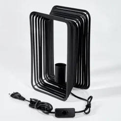 Lampe de table Corvallis Noir, 1 lumière