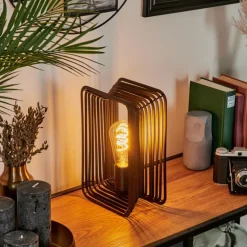 Lampe de table Corvallis Noir, 1 lumière