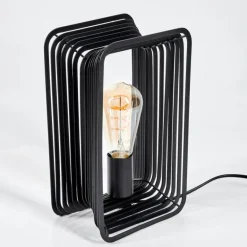 Lampe de table Corvallis Noir, 1 lumière