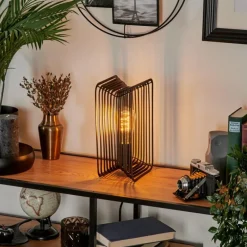 Lampe de table Corvallis Noir, 1 lumière