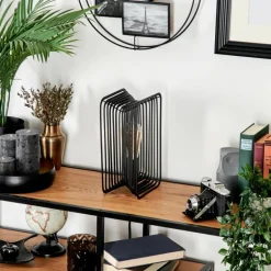 Lampe de table Corvallis Noir, 1 lumière