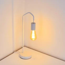 Lampe de table Cuyama Blanc, 1 lumière