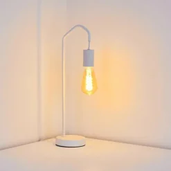 Lampe de table Cuyama Blanc, 1 lumière