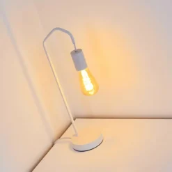 Lampe de table Cuyama Blanc, 1 lumière