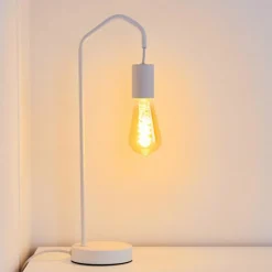 Lampe de table Cuyama Blanc, 1 lumière