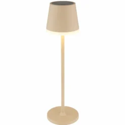 Lampe de table d'extérieur, Lampe solaire Luminaires Globo Lighting LED Sable, Blanc, 1 lumière