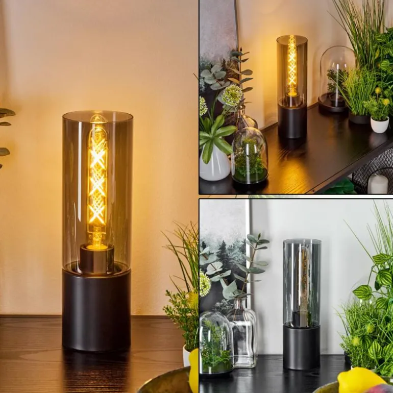 Lampe de table Dulcita Noir, 1 lumière