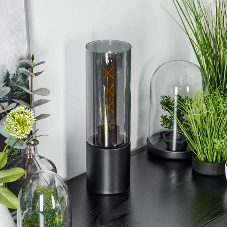 Lampe de table Dulcita Noir, 1 lumière