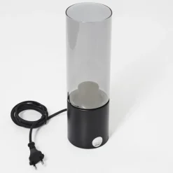 Lampe de table Dulcita Noir, 1 lumière