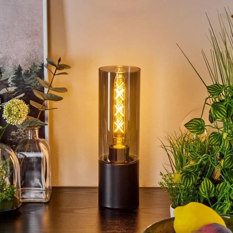 Lampe de table Dulcita Noir, 1 lumière