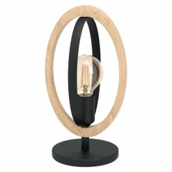 Lampe de table Eglo BASILDON Brun, Noir, 1 lumière