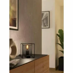 Lampe de table Eglo CATTERICK Noir, 1 lumière