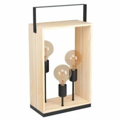 Lampe de table Eglo FAMBOROUGH Brun, Noir, 3 lumières