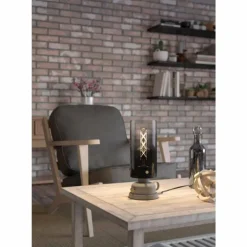 Lampe de table Eglo GARGRAVE Gris, Laiton, 1 lumière