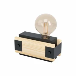 Lampe de table Eglo LAYHAM Brun, Noir, 1 lumière