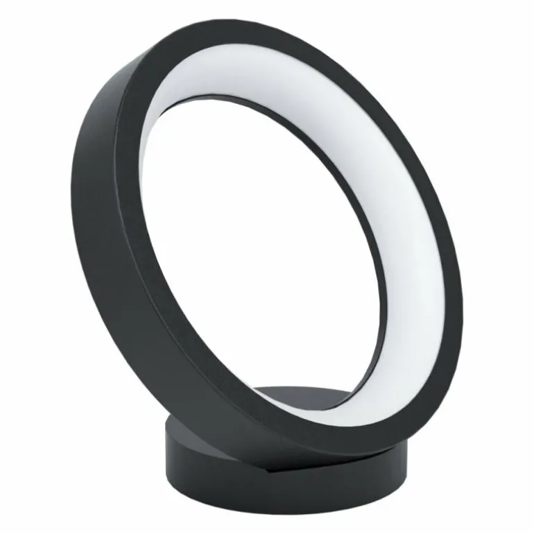 Lampe de table Eglo MARGHERA LED Noir, 1 lumière, Changeur de couleurs