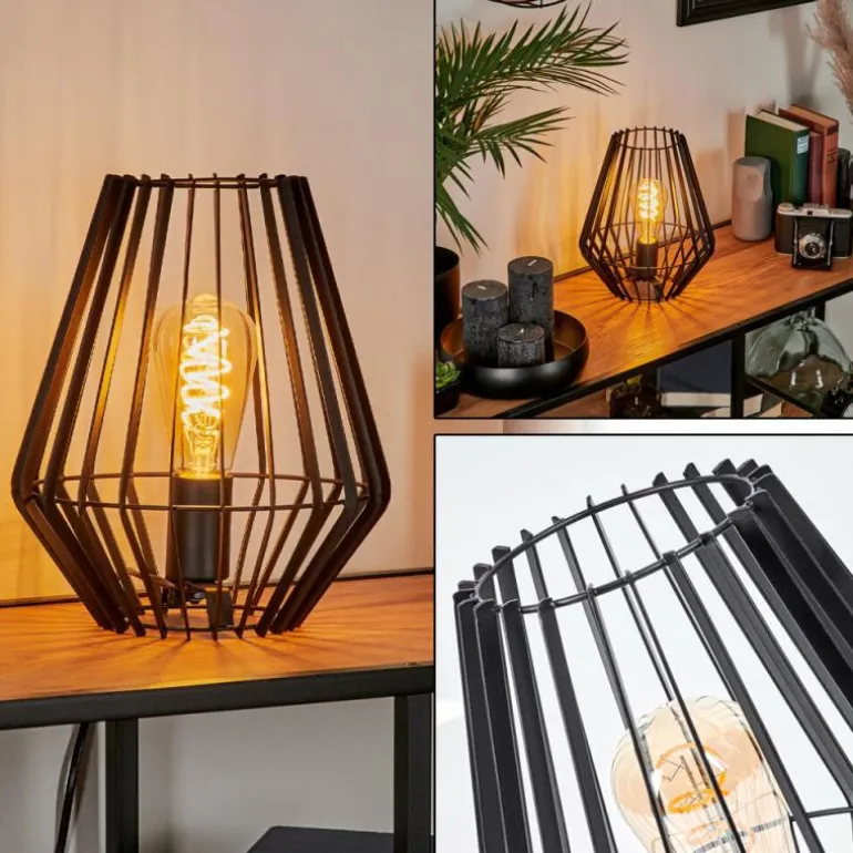 Lampe de table Emporia Noir, 1 lumière