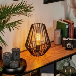 Lampe de table Emporia Noir, 1 lumière