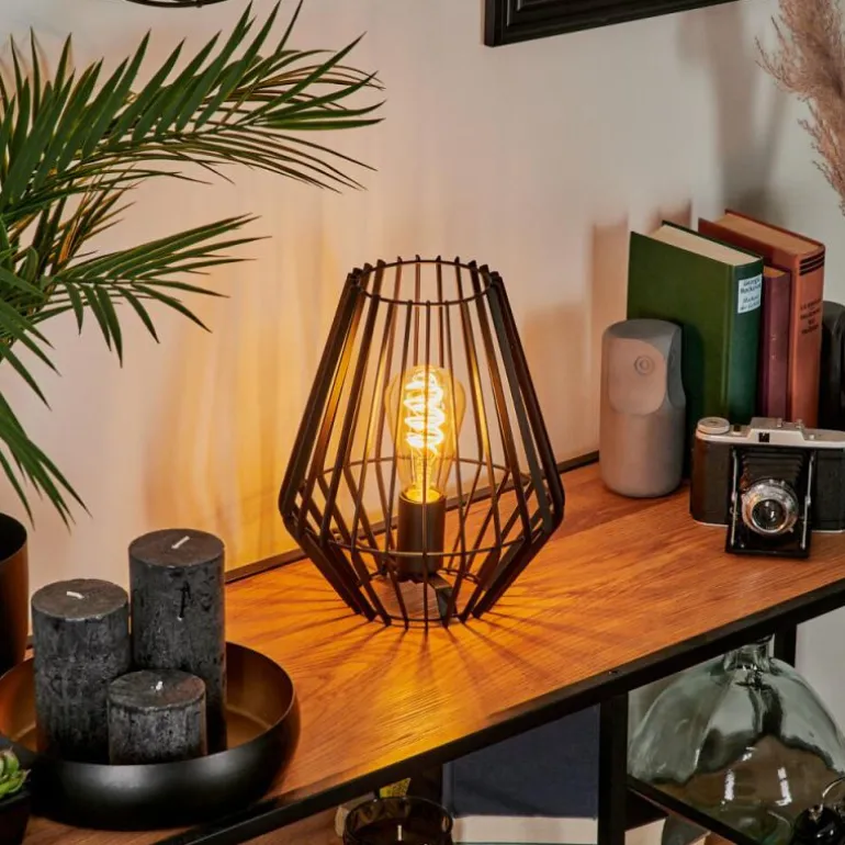 Lampe de table Emporia Noir, 1 lumière