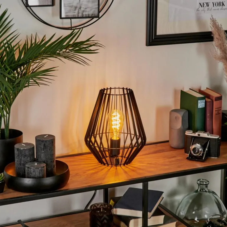 Lampe de table Emporia Noir, 1 lumière