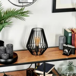 Lampe de table Emporia Noir, 1 lumière