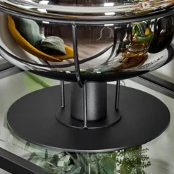 Lampe de table Feiro Noir, 1 lumière