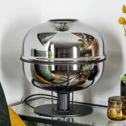 Lampe de table Feiro Noir, 1 lumière