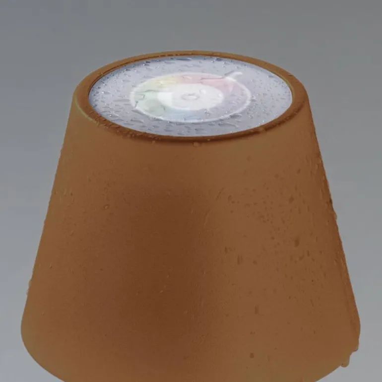 Lampe de table FHL easy Cosenza 2.0 LED Rouille, 1 lumière, Changeur de couleurs