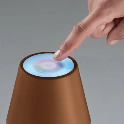 Lampe de table FHL easy Cosenza 2.0 LED Rouille, 1 lumière, Changeur de couleurs