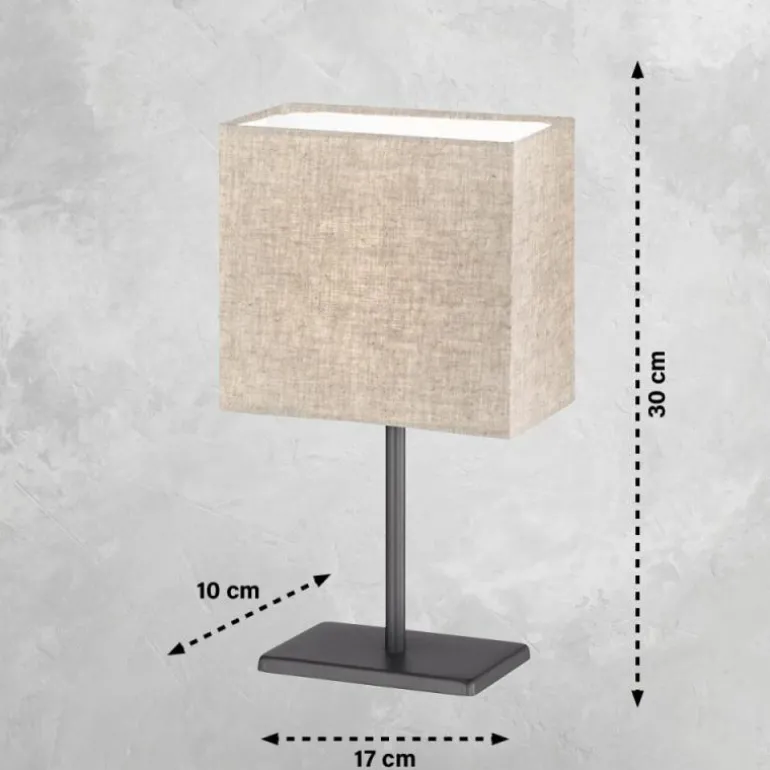 Lampe de table FHL easy Kate Noir, 1 lumière