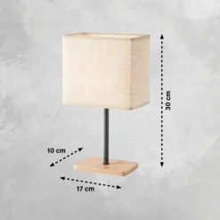 Lampe de table FHL easy Kate Noir, 1 lumière