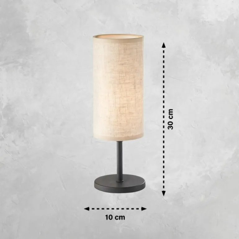 Lampe de table FHL easy Kira Noir, 1 lumière