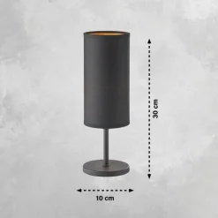 Lampe de table FHL easy Kira Noir, 1 lumière