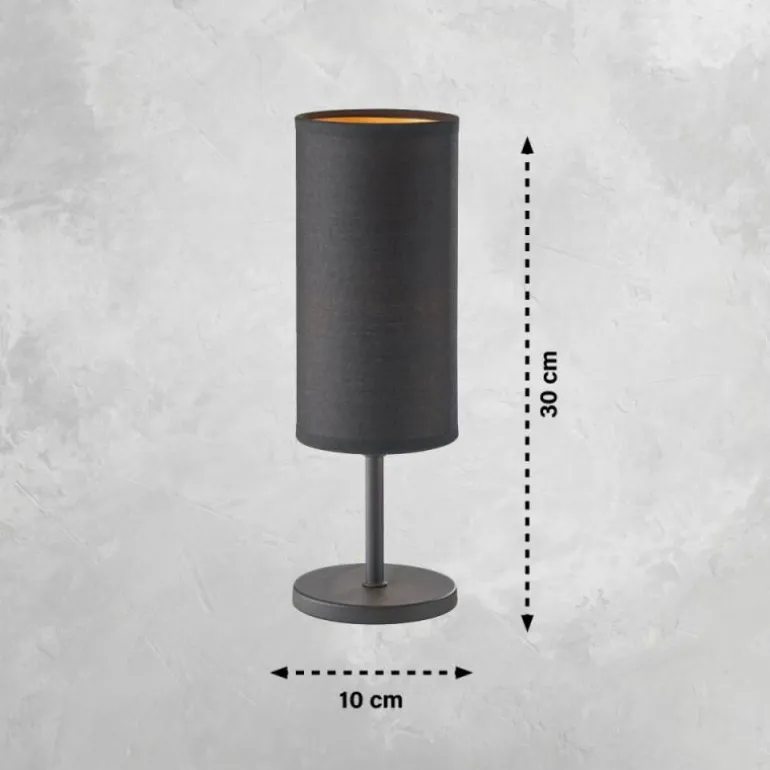 Lampe de table FHL easy Kira Noir, 1 lumière