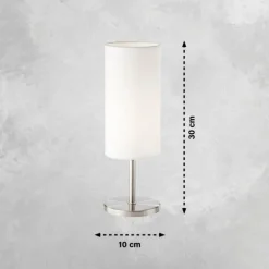 Lampe de table FHL easy Kira Nickel mat, 1 lumière