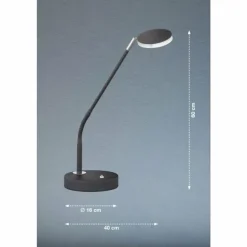 Lampe de table FHL easy Luna LED Noir, 1 lumière
