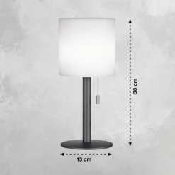 Lampe de table FHL easy Lesina LED Anthracite, 1 lumière, Changeur de couleurs