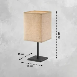 Lampe de table FHL easy Lela Noir, 1 lumière